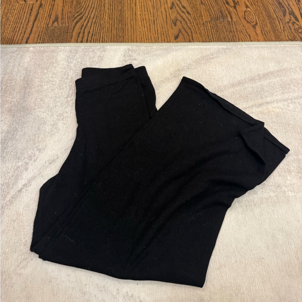 black zara straight leg sweatpants